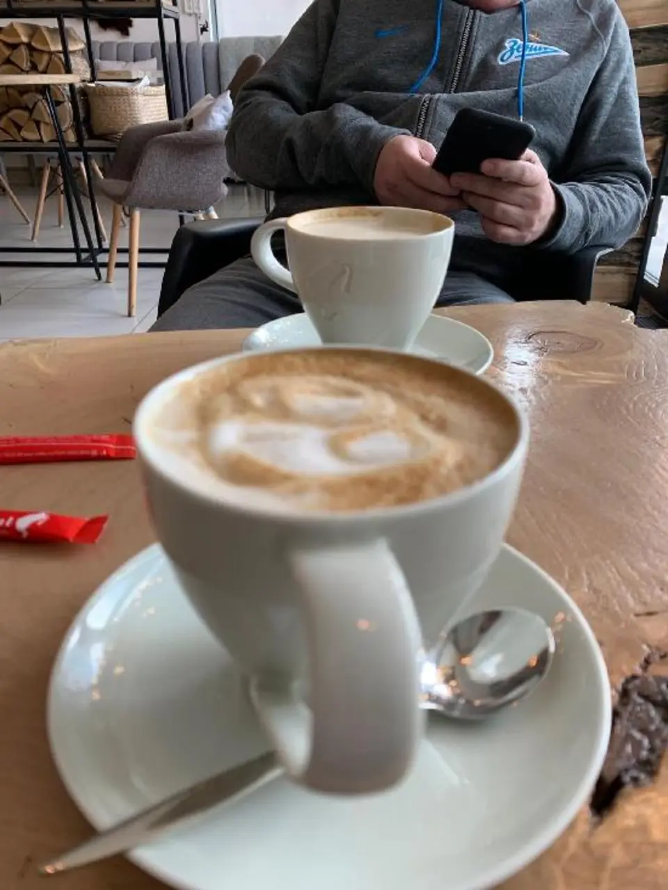 чашка кофе в ресторане фото