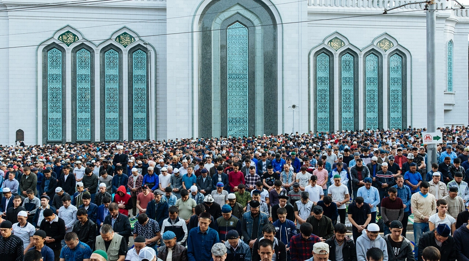 Московская соборная мечеть муслимы в мечети