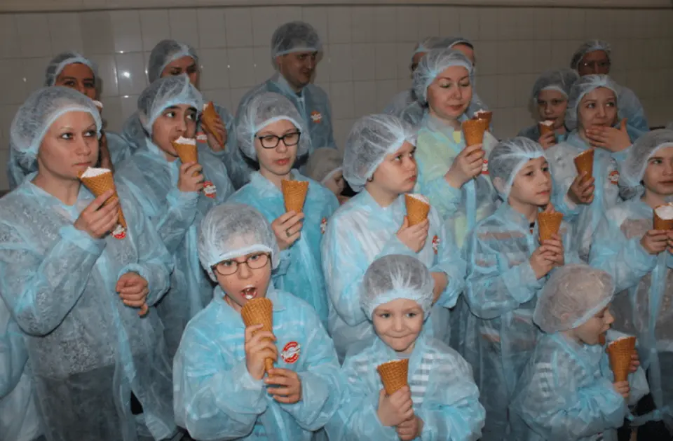 Фабрика мороженого чистая линия экскурсия 22 апреля 2в
