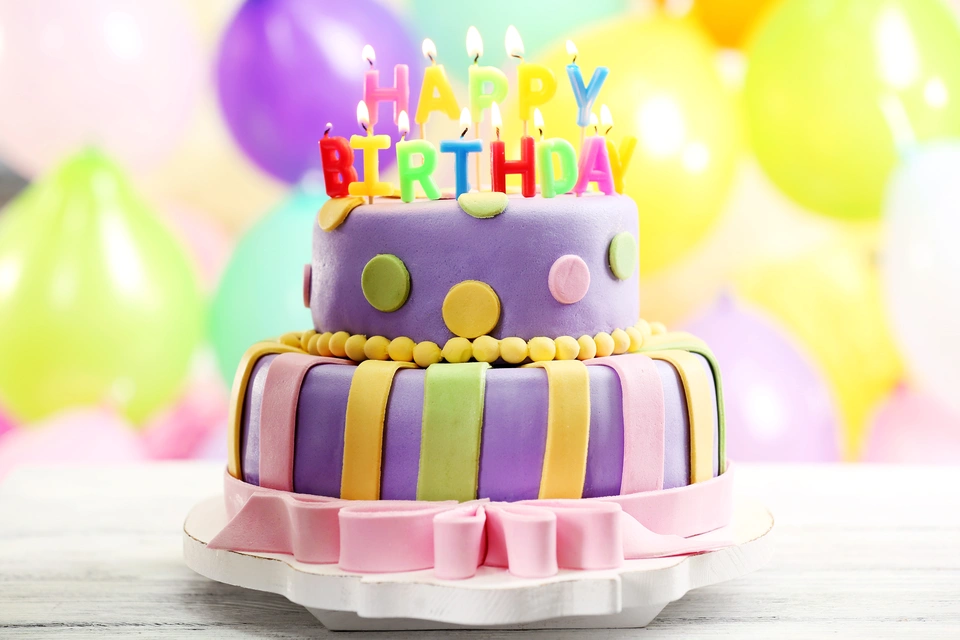 С днём рождения торт