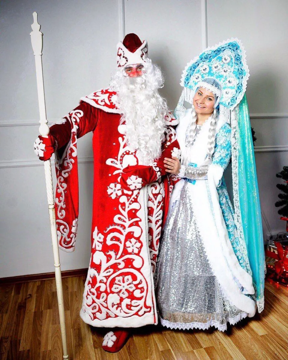 Дед мороз и снегурочка костюмы