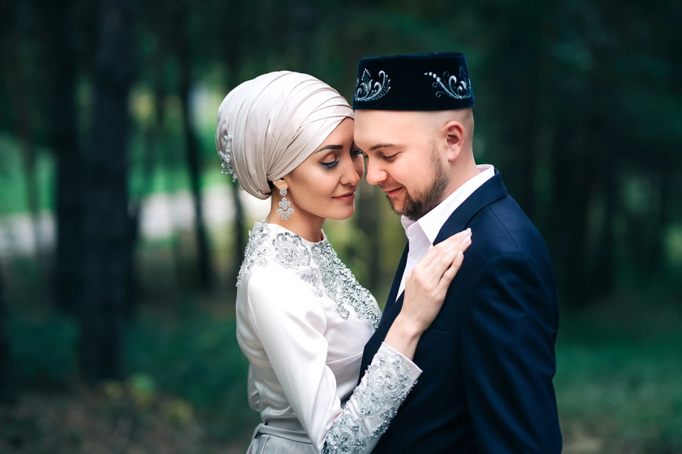 Мусульманское свадебное платье