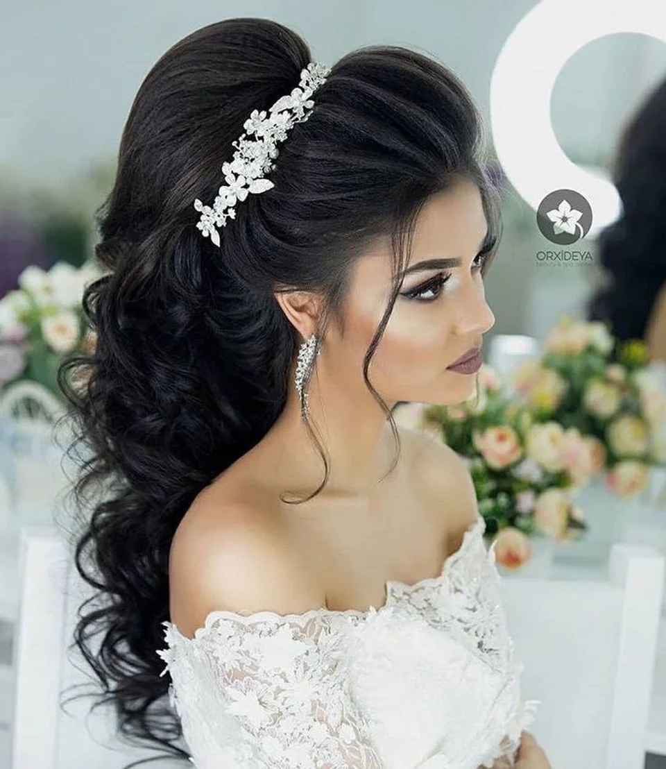 Свадебная прическа коса