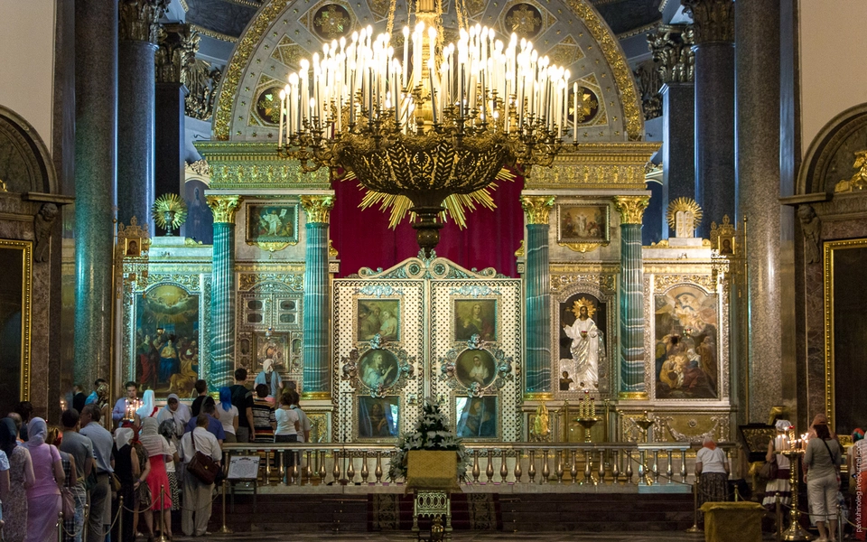 Иконостас казанского собора в санкт-петербурге