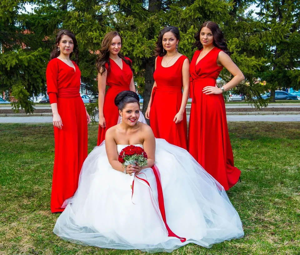 Свадьба в красном стиле
