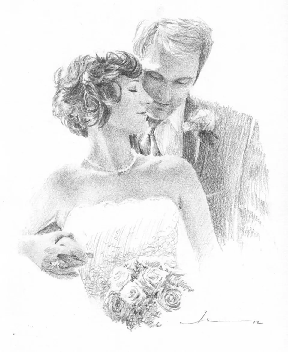 Невеста рисунок