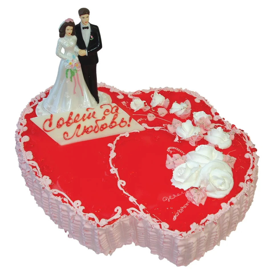 Свадебный торт сердце