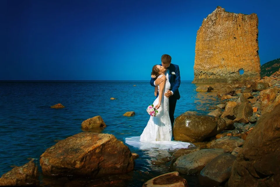 Свадьба в греции на пляже
