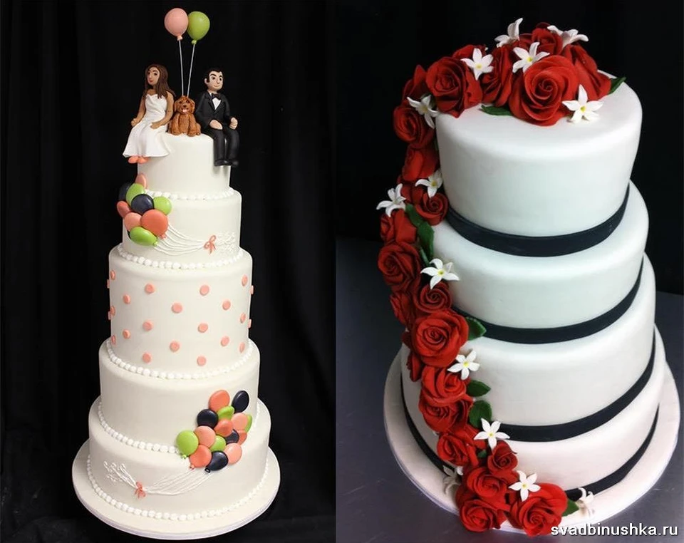 Красивые свадебные торты