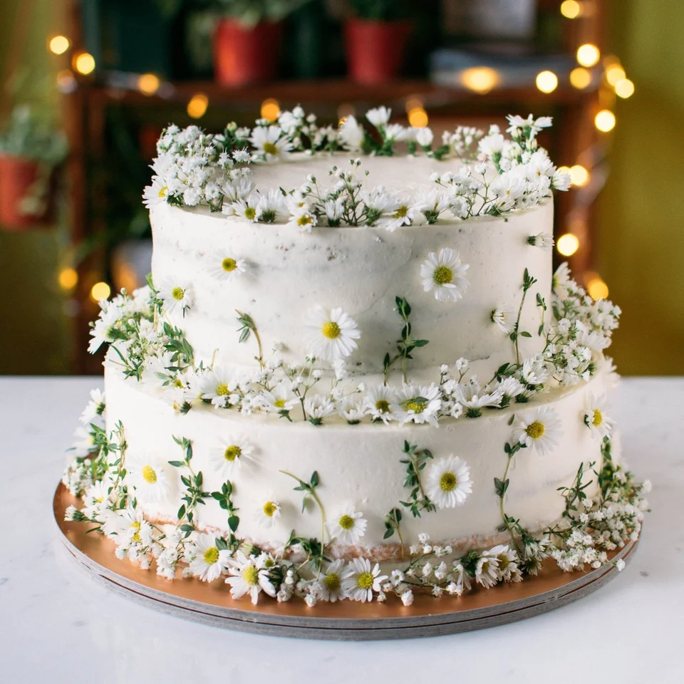 Торт на свадьбу рустик