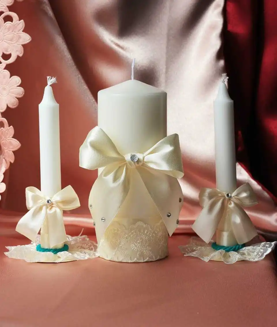 Оформление свечей на свадьбу