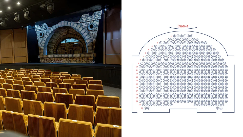 Схема зала театра