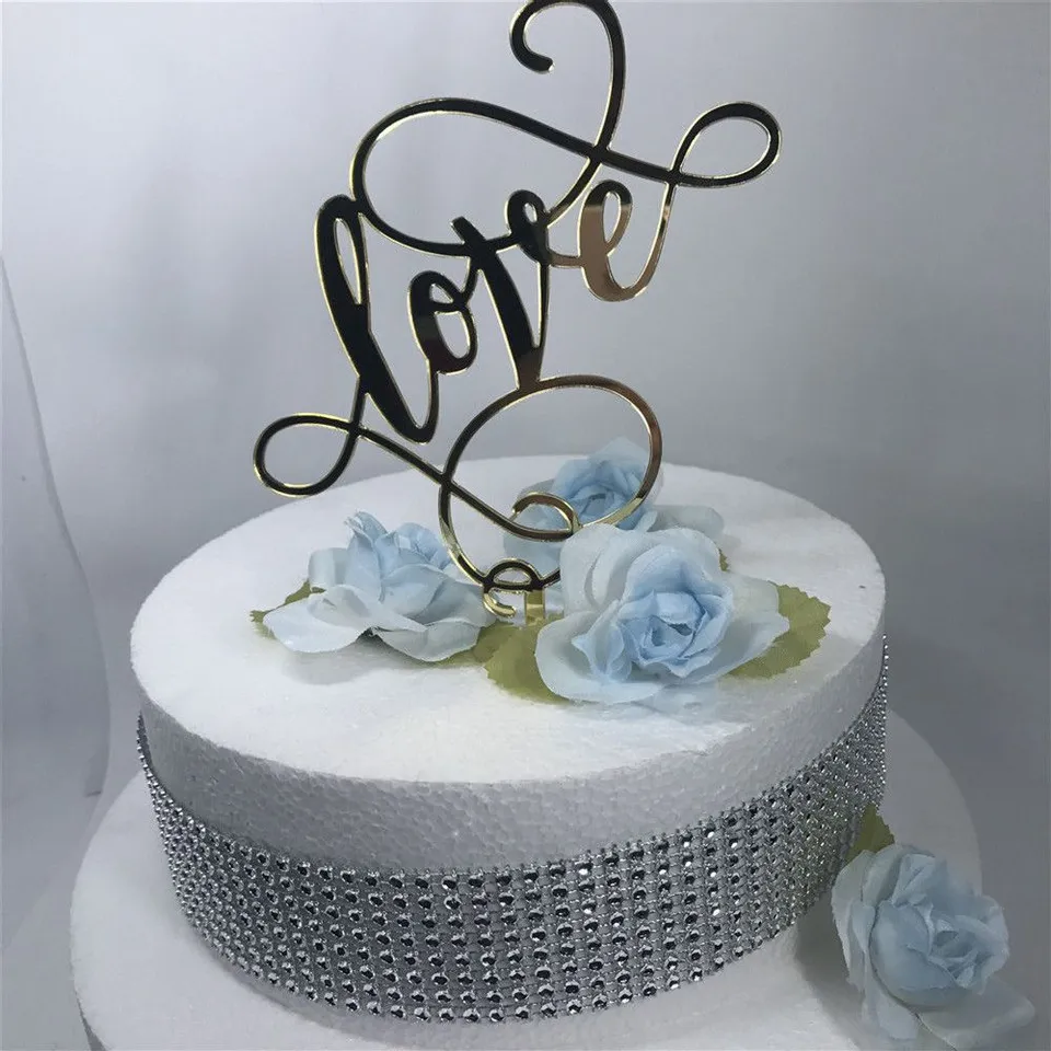 Топпер кольца на свадебный торт