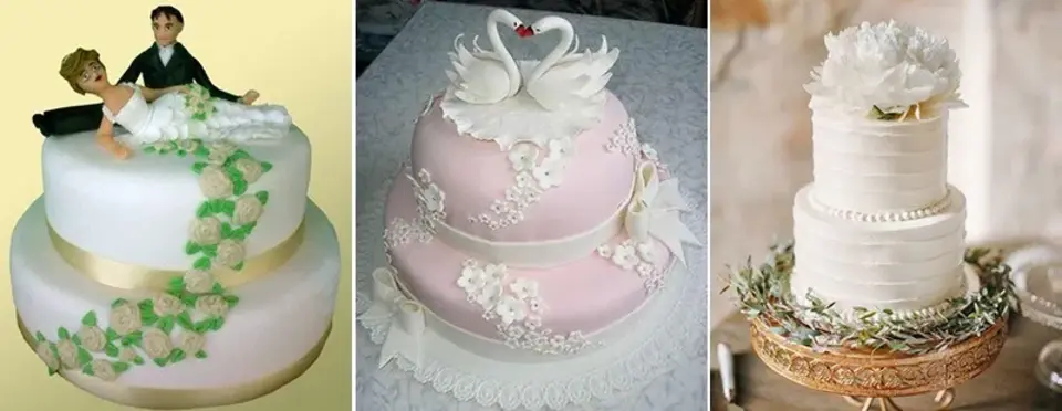 Торт свадебный простой