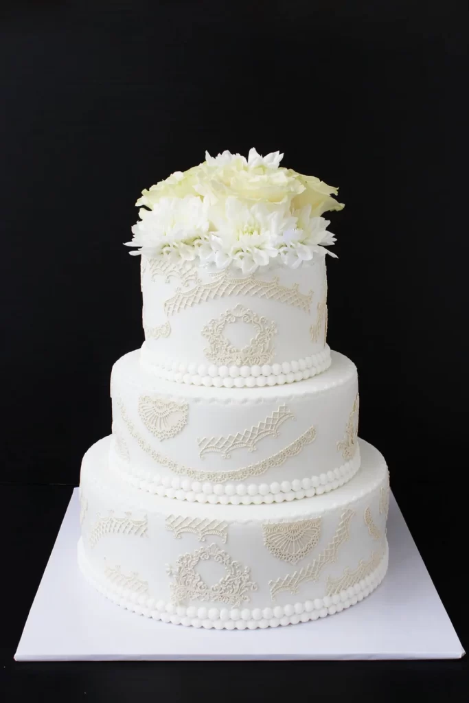 Свадебный торт без цветов