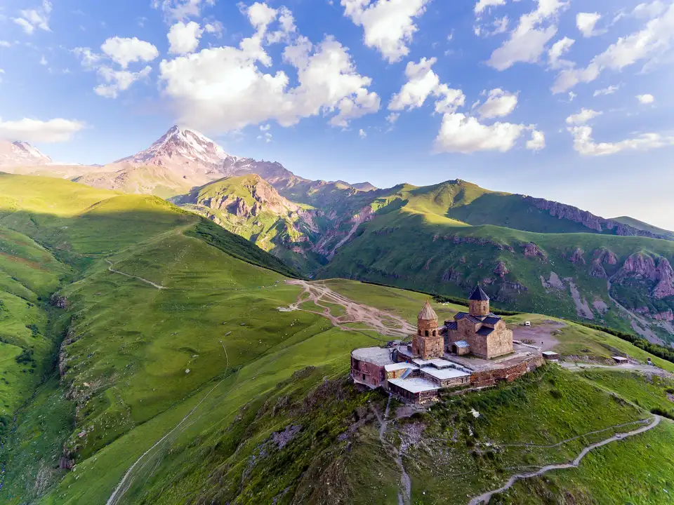 Монастырь гергети грузия