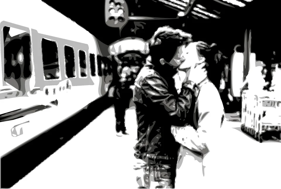 Поцелуй на вокзале